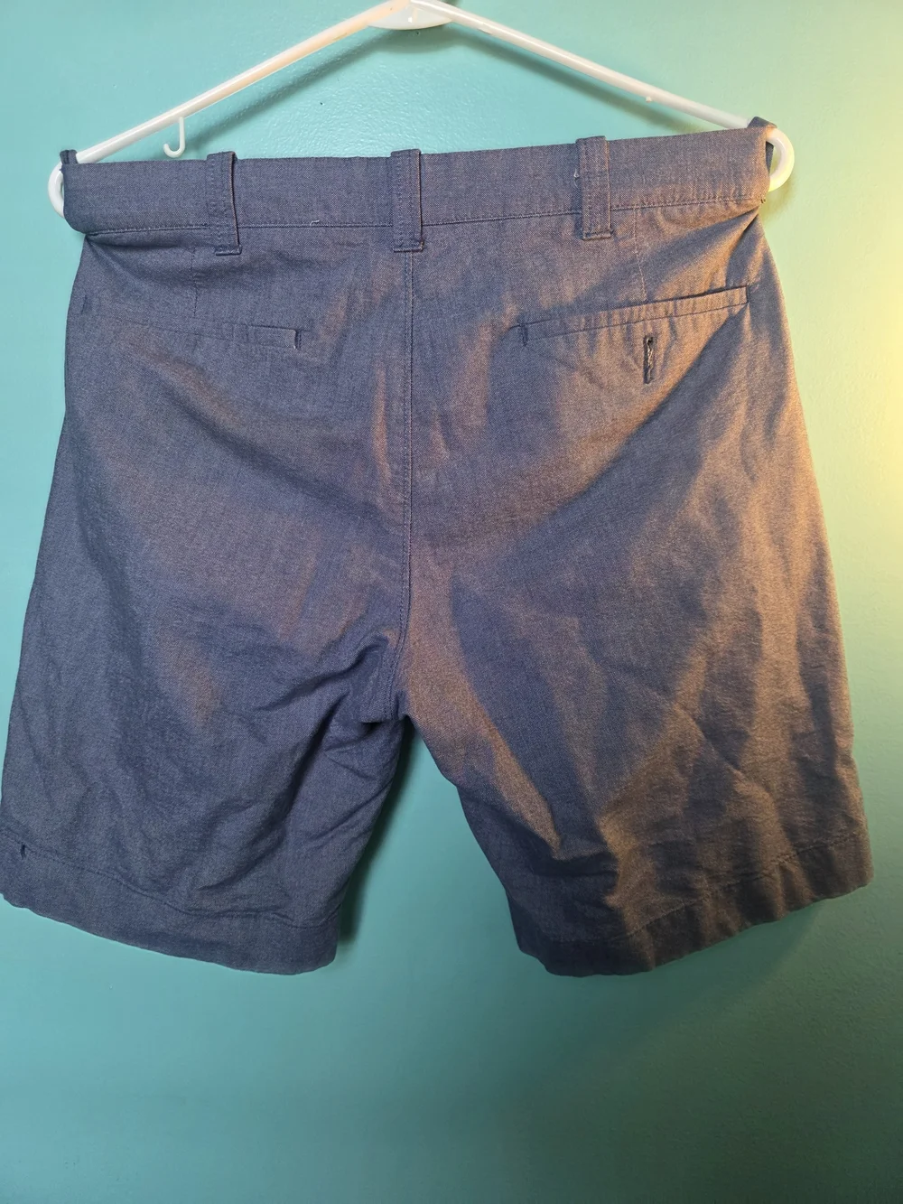 J. Crew Men’s Chambray Blue Flat Front Shorts